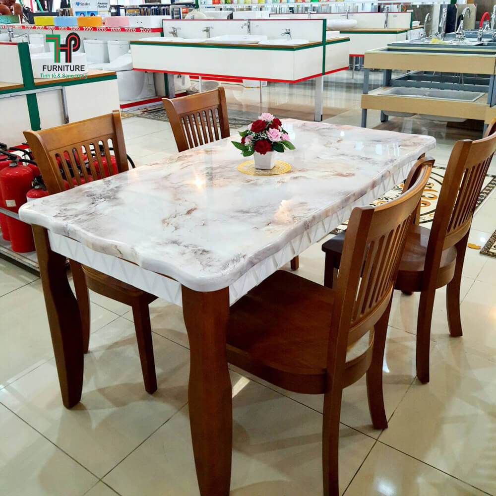 Bộ bàn ăn gỗ đẹp giá chỉ hơn 7tr đồng tại nội thất Hùng Thuận Phát ...